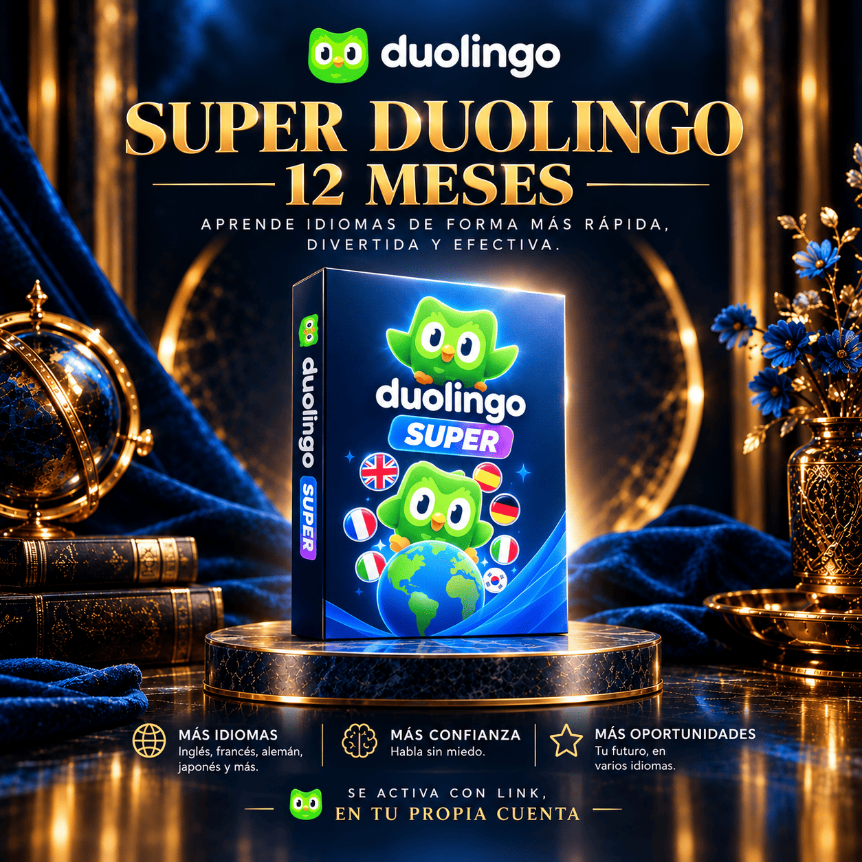 📦 Super duolingo 12 month link